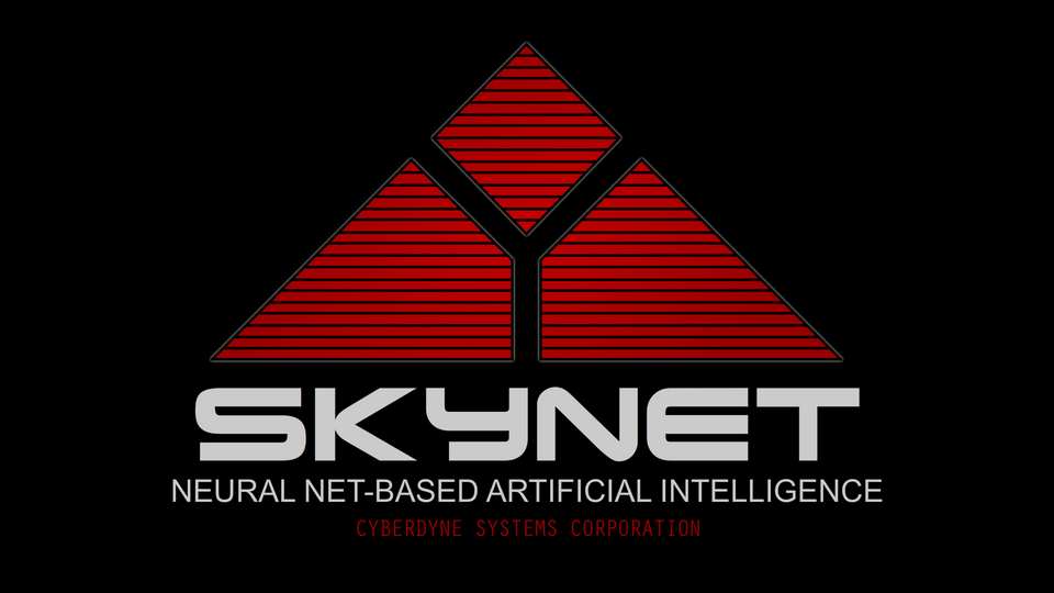 Logotipo de Skynet, la inteligencia artificial de Terminator.
